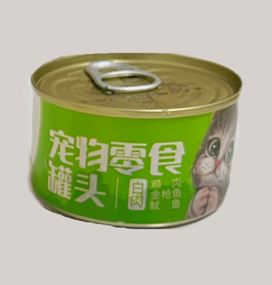 鸡肉金枪鱼&鱿鱼 白肉猫用罐头