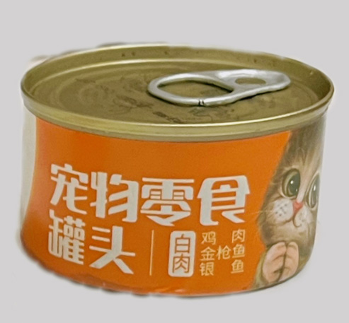 鸡肉金枪鱼&银鱼 白肉猫用罐头