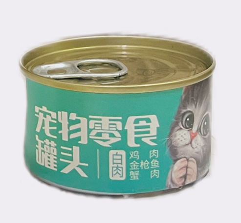 鸡肉金枪鱼&蟹肉 白肉猫用罐头